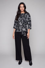 Load image into Gallery viewer, Compli K Silver Drift Tie-Front Top