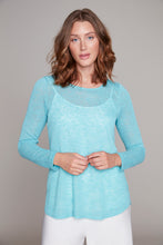 Load image into Gallery viewer, Compli K Sheer Sweater Knit Top with Camisole