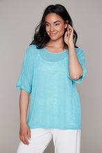 Load image into Gallery viewer, Compli K Sheer Sweater Knit Easy Top