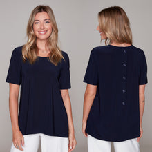 Load image into Gallery viewer, Compli K Button Back Short Sleeve Top
