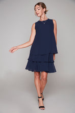 Charger l'image dans la galerie, Compli K Noir Sleeveless Layered Chiffon Dress