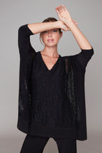 Charger l'image dans la galerie, Compli K Noir Lace Poncho Top