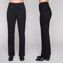 Load image into Gallery viewer, Carre Noir Zip-Detail Straight-Leg Pants