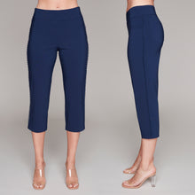 Load image into Gallery viewer, Compli K Pom-Pom Trim Cropped Pants