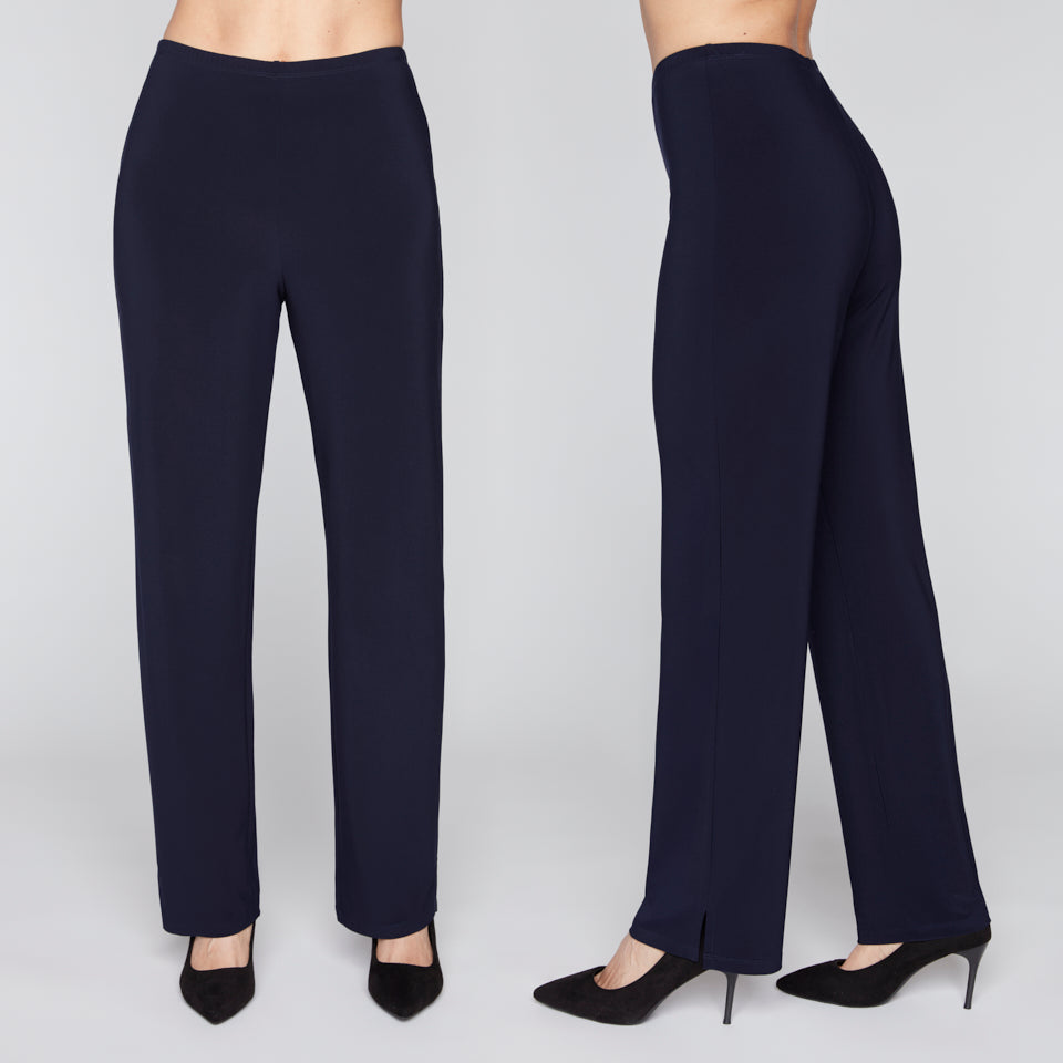 Compli K Classic Straight Leg Pant with Side Slit