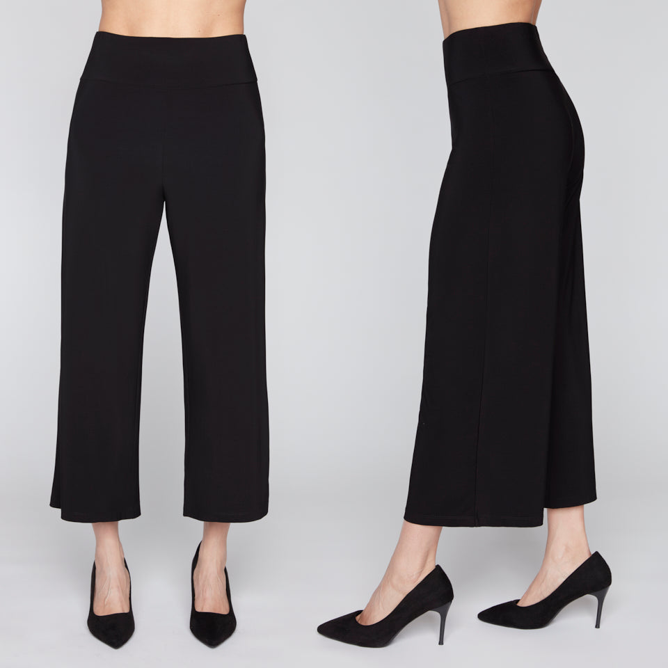 Compli K Cropped Wide Leg Pull On Pant