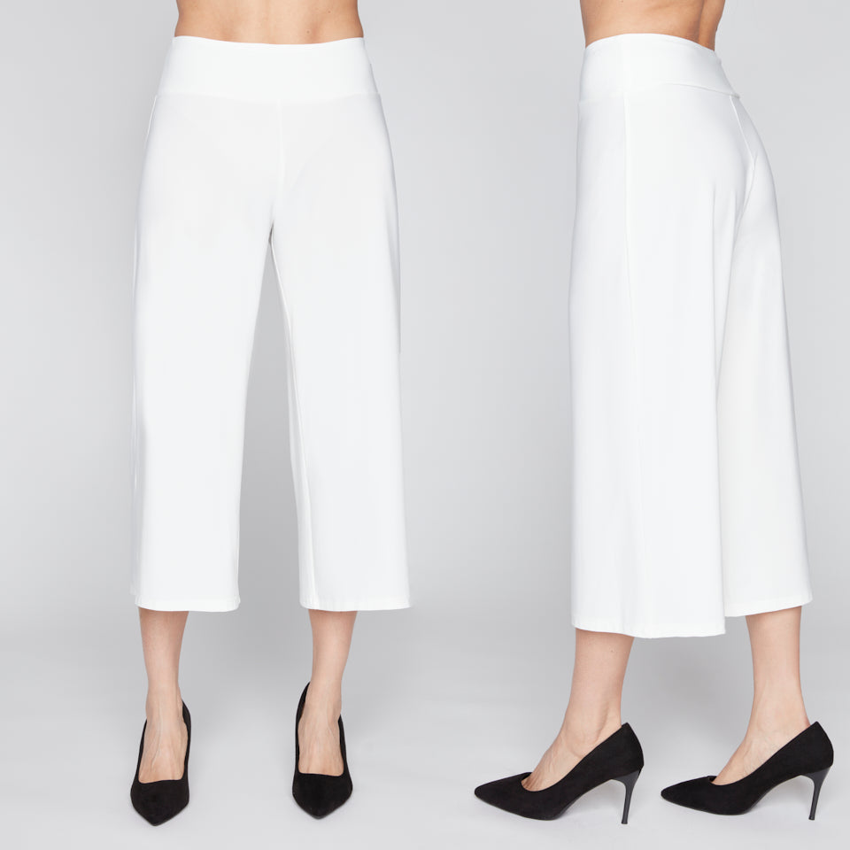 Compli K Cropped Wide Leg Pull On Pant