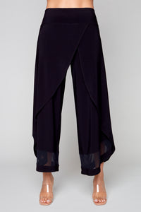 Compli K pull-on ITY genie style pant with mesh cut out detail