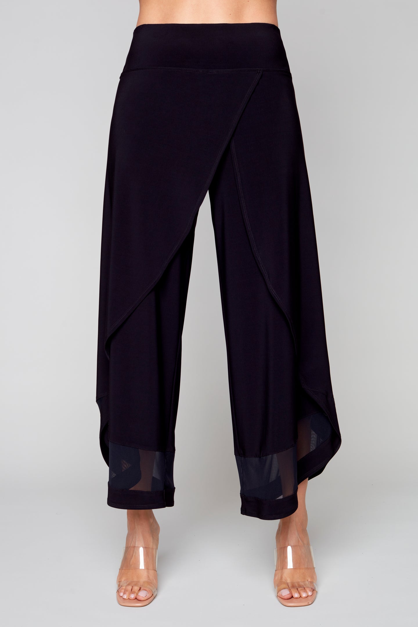 Compli K pull-on ITY genie style pant with mesh cut out detail