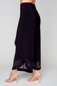Compli K pull-on ITY genie style pant with mesh cut out detail