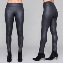 Charger l&#39;image dans la galerie, Legging Compli K en cuir craquelé avec rayures style racer
