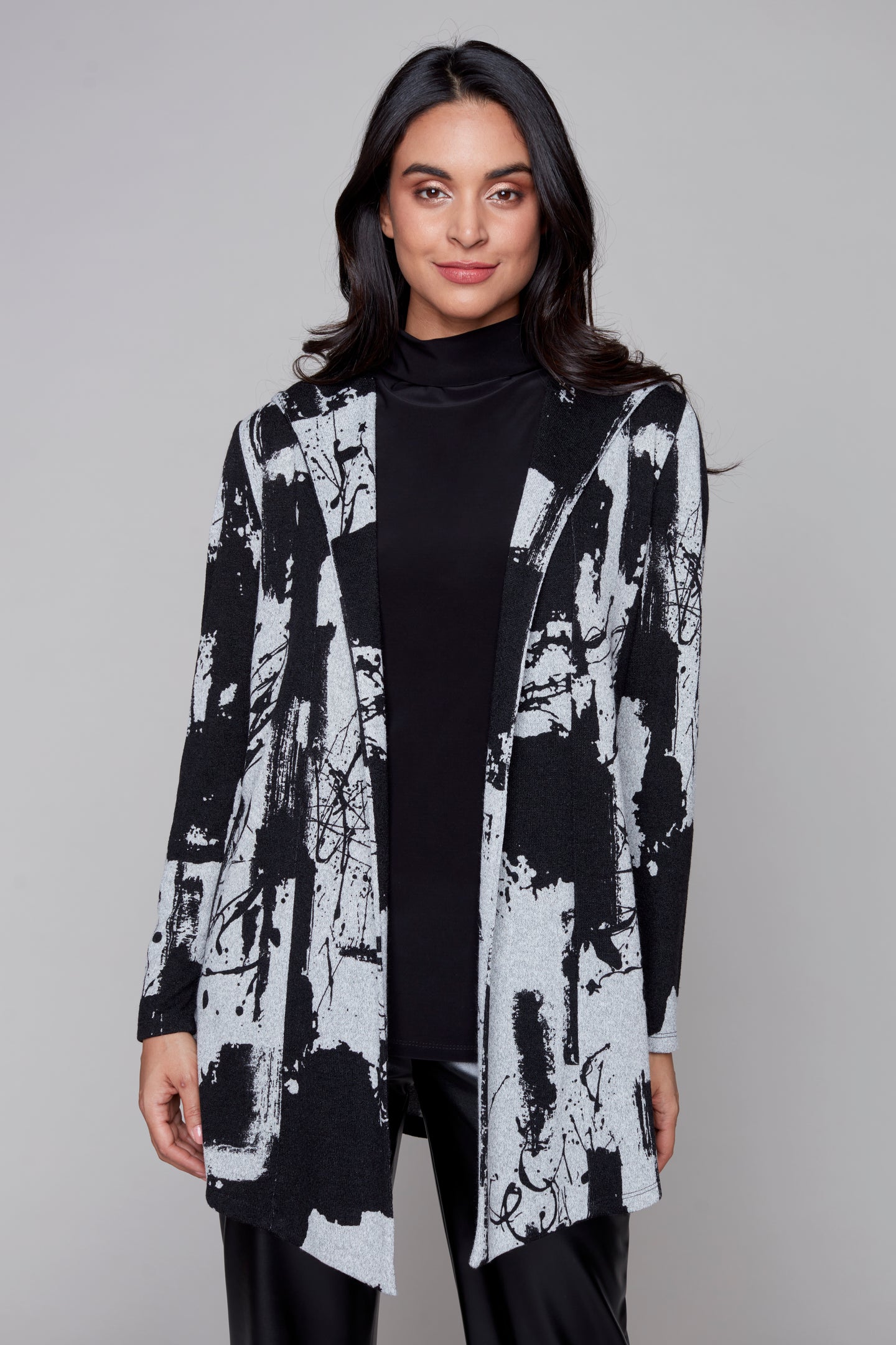 Cardigan à capuche en maille pull Compli K