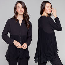 Charger l&#39;image dans la galerie, Chemisier fantaisie Compli K avec plis
