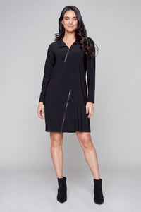 Compli K novelty tunic with asymmetrical zippers