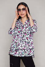 Load image into Gallery viewer, Compli K 3/4 sleeve button front blouse
