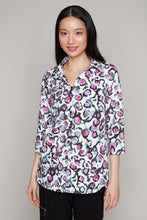 Load image into Gallery viewer, Compli K 3/4 sleeve button front blouse
