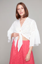 Charger l&#39;image dans la galerie, Compli K cover-up blouse with tie-front
