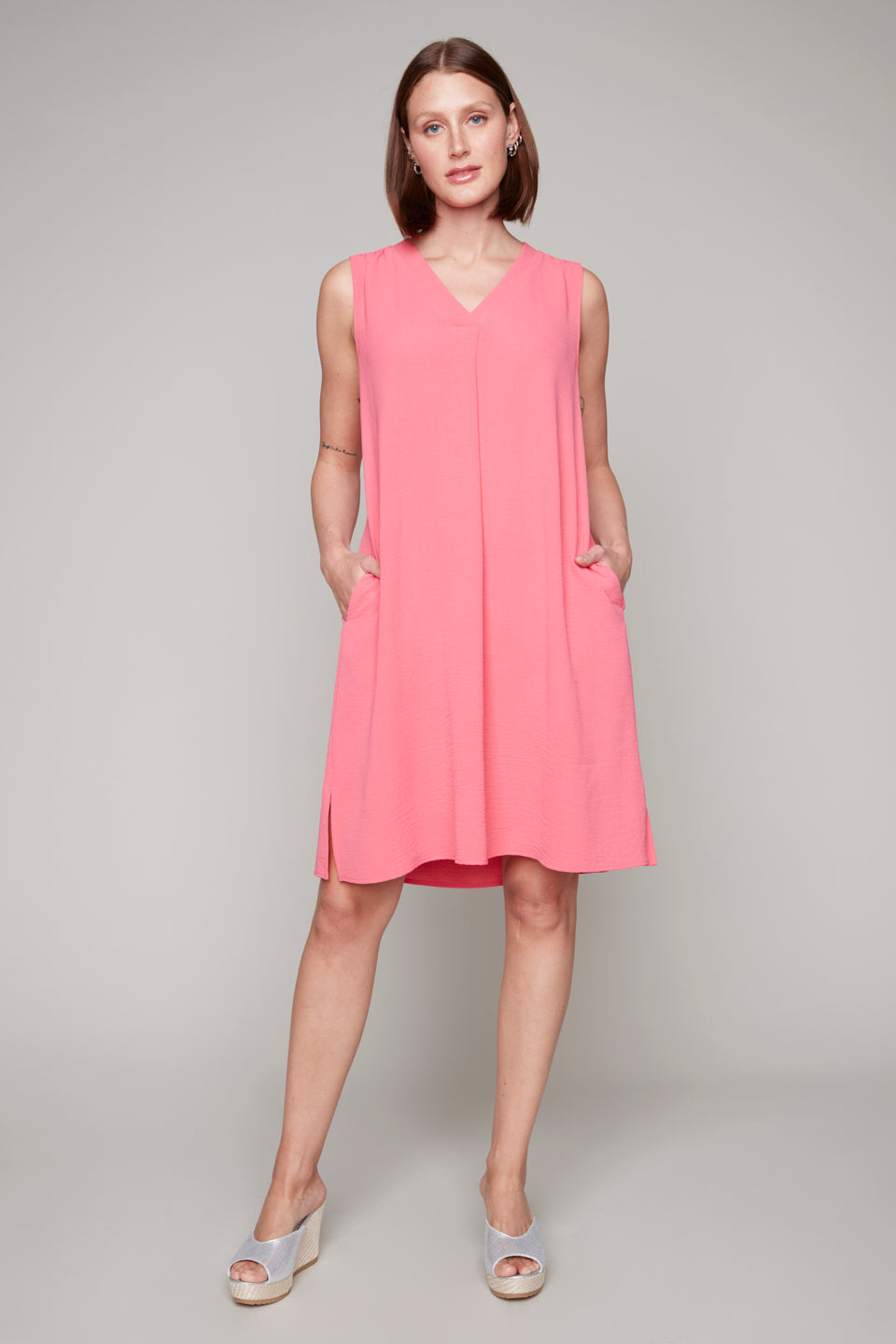 Compli K v-neck sleeveless dress