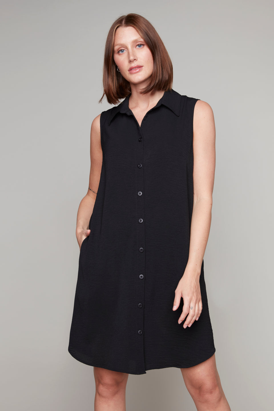 Compli K button-front novelty tunic