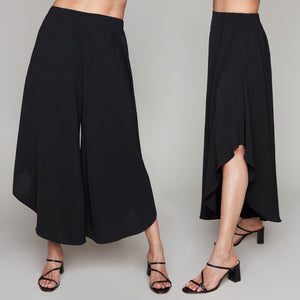 Compli K novelty high low pull-on pants