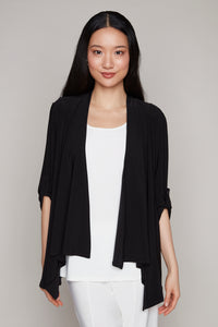 Compli K 3/4 sleeve cover-up with d-ring detail