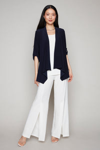 Compli K 3/4 sleeve cover-up with d-ring detail