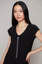 Load image into Gallery viewer, Compli K jumpsuit with rhinestone zipper detail
