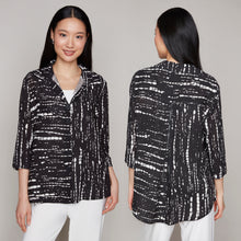 Load image into Gallery viewer, Compli K novelty button-up blouse with zipper detail
