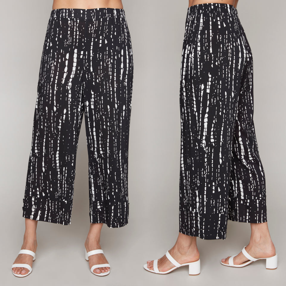Compli K pull-on novelty 3/4 pants