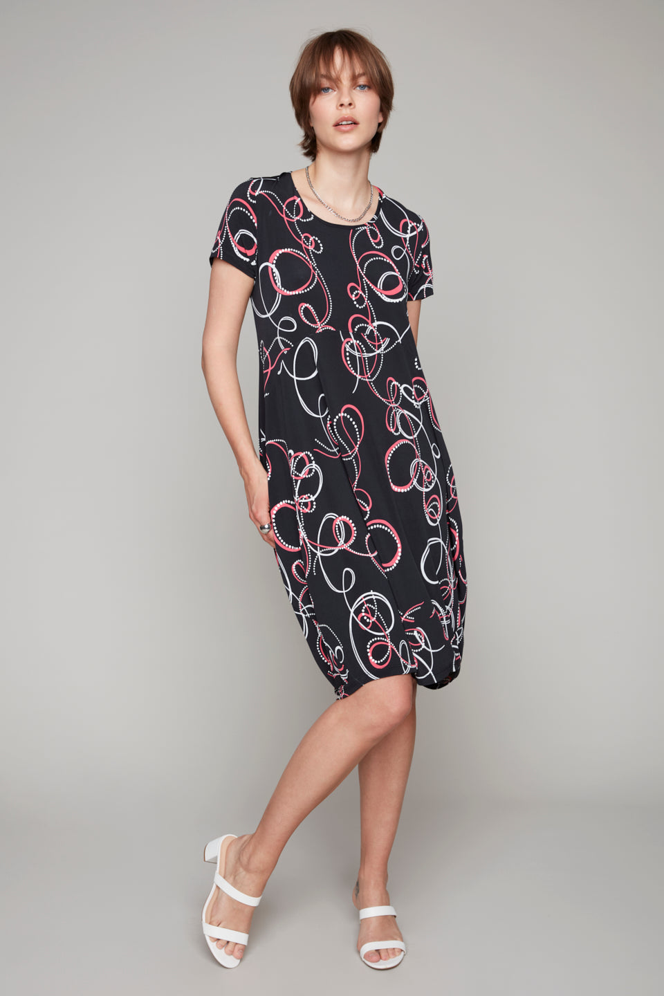 Compli K short sleeve bubble dress