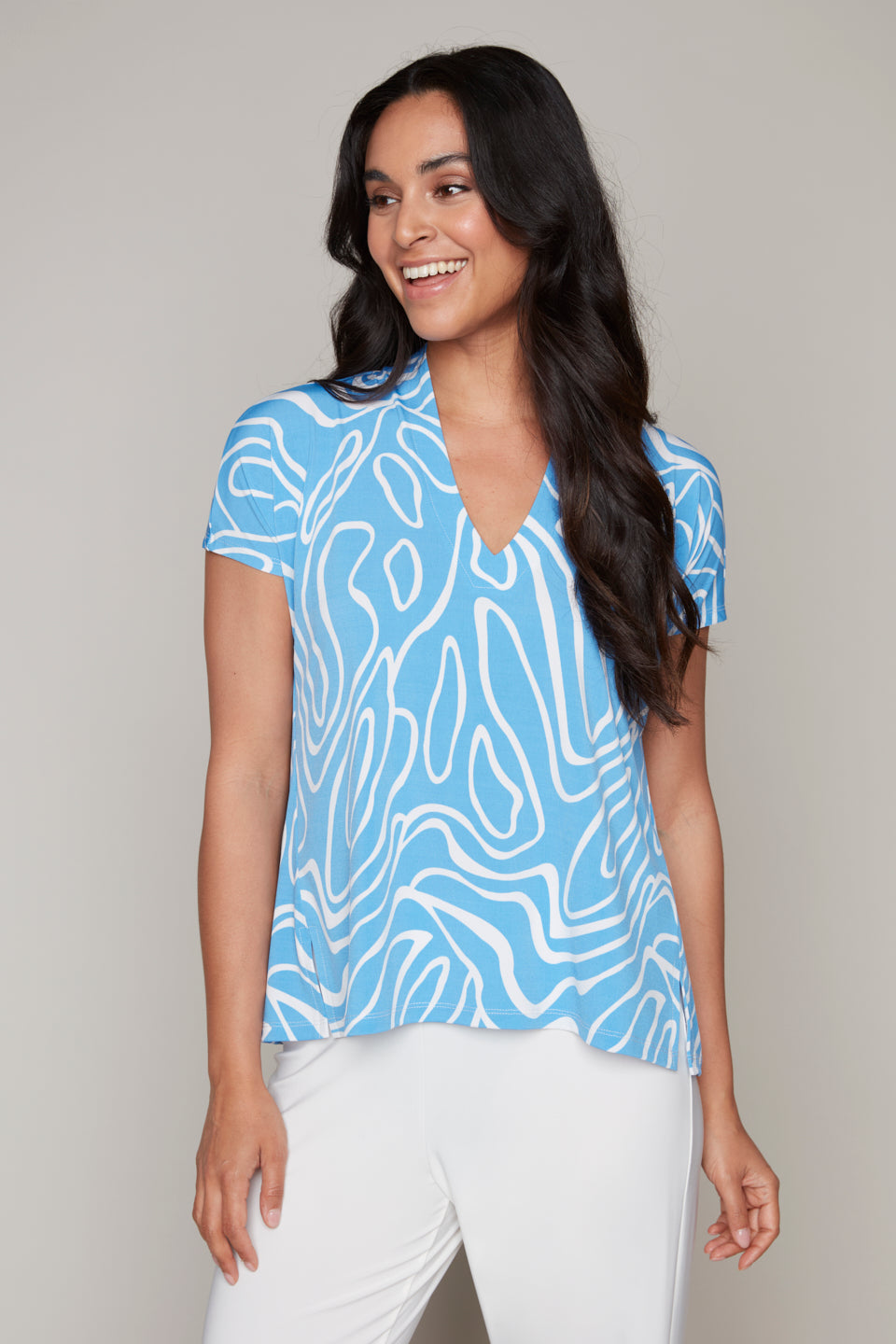 Compli K short-sleeve u-neck top