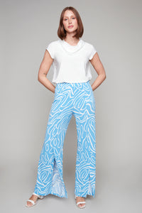 Compli K pull-on pants with front slit