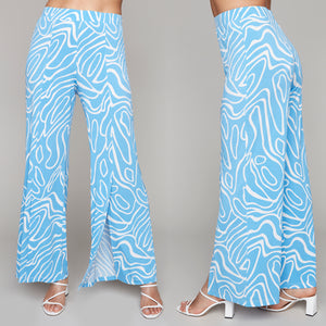 Compli K pull-on pants with front slit