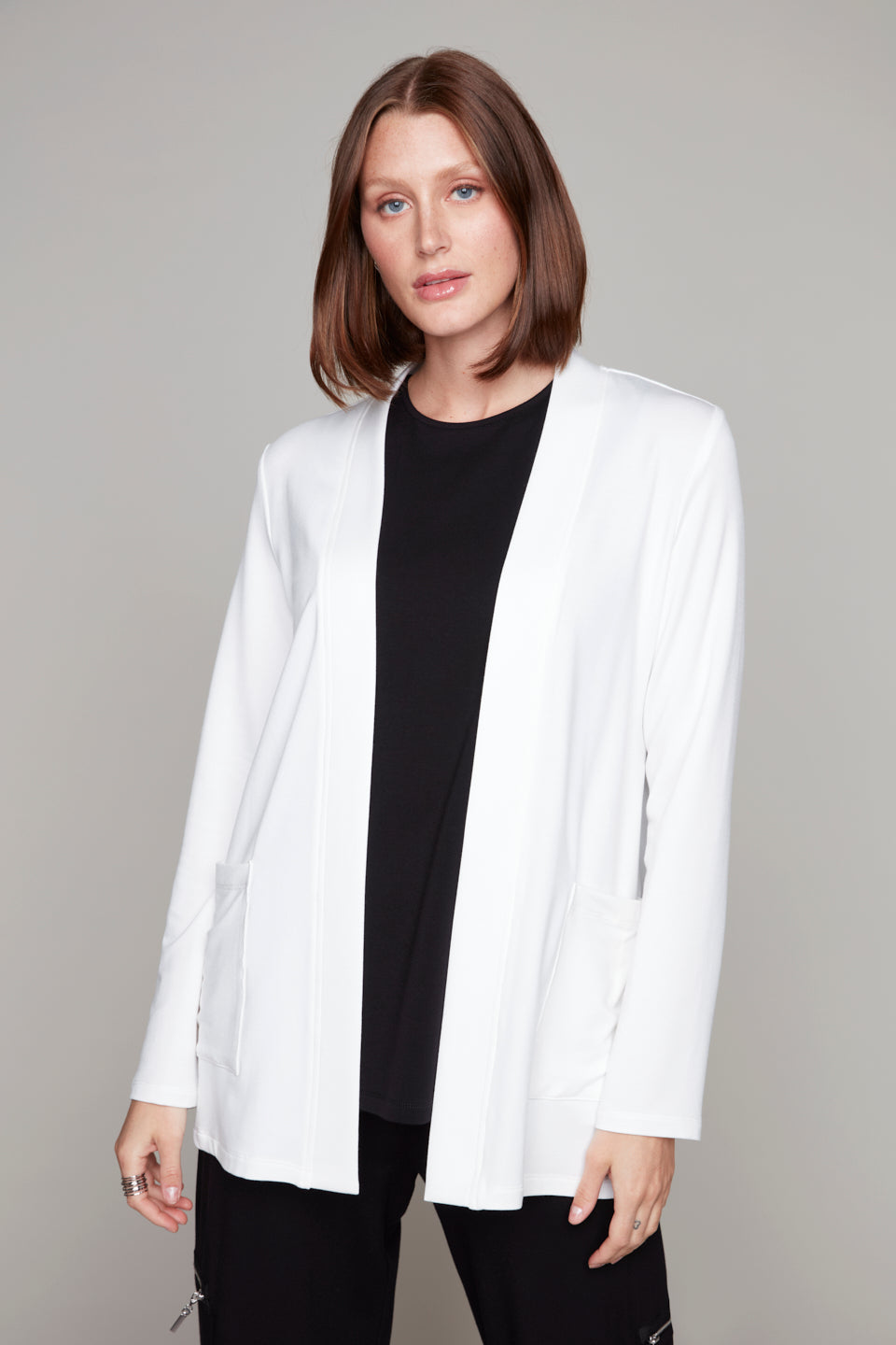 Compli K novelty cover-up with zipper detail