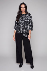 Compli K Silver Drift Tie-Front Top