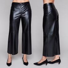 Load image into Gallery viewer, Compli K Midnight Edge Cropped Faux Leather Pant
