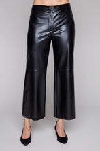 Load image into Gallery viewer, Compli K Midnight Edge Cropped Faux Leather Pant

