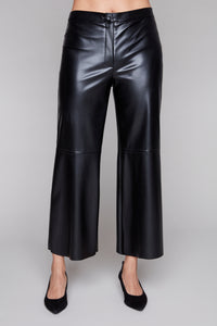 Compli K Midnight Edge Cropped Faux Leather Pant