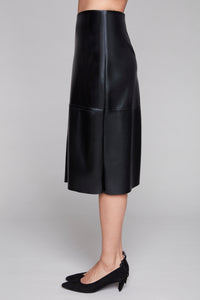 Complki K Icon Curve” Faux Leather Skirt
