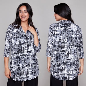 Compli K Pixel Grid Shirt Jacket