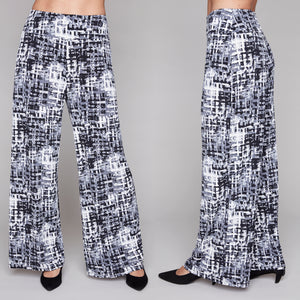 Compli K Urban Grid Wide-Leg Pant
