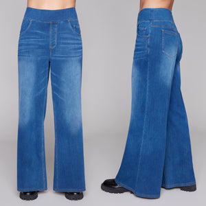 Compli K Ease Stretch Wide-Leg Denim