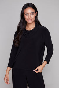 Compli K Whisper Back Button Blouse