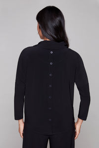 Compli K Whisper Back Button Blouse