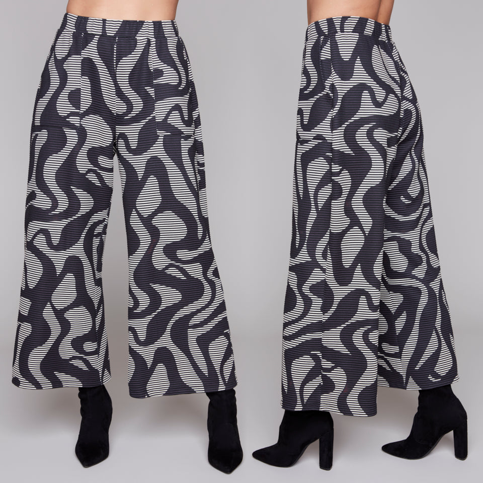 Compli K Metro Lines Wide-Leg Pant