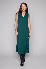 Load image into Gallery viewer, Compli K Ribbed V-Neck Midi Dress
