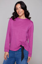 Load image into Gallery viewer, Compli K Side Tie Cozy Knit Top
