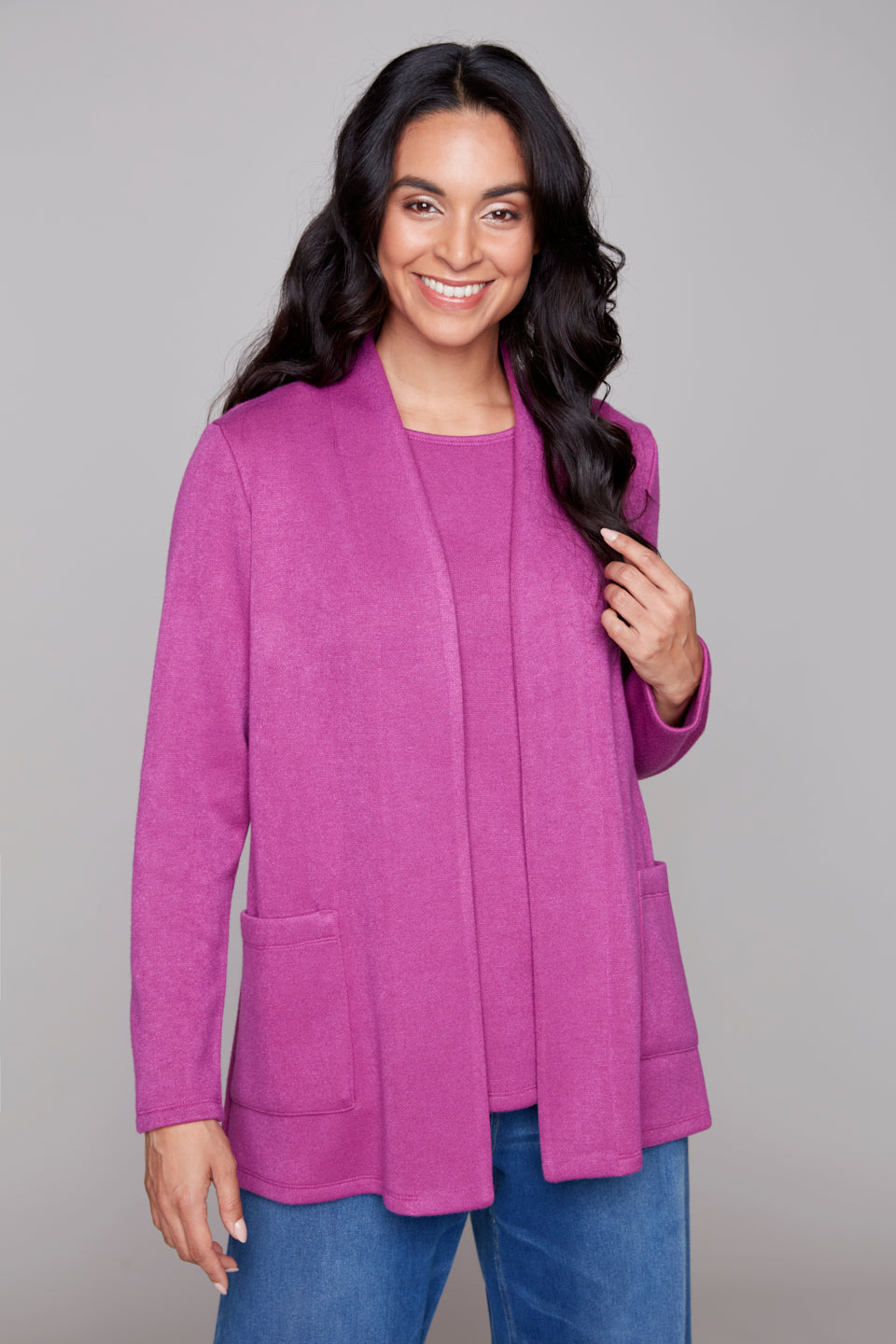 Compli K Open Front Pocket Cardigan