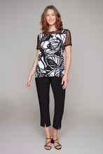 Charger l'image dans la galerie, Compli K Leaf Print Mesh Yoke Top
