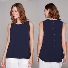 Load image into Gallery viewer, Compli K Sleeveless Back Button Detail Top
